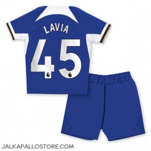 Chelsea Romeo Lavia #45 Kotipaita Lapsille 2023-24 Lyhythihainen (+ shortsit)